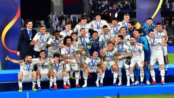 ريال مدريد يحتفل بأول ألقابه تحت إشراف المدرب الجديد سانتياغو سولاري