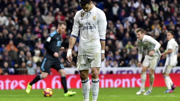 رونالدو خلال مواجهة ريال مدريد وريال سوسييداد