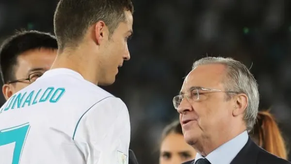 بيريز رئيس ريال مدريد ورونالدو