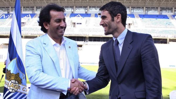Malaga president (L) handed fine for calling Barcelona 'Catalan scum'
