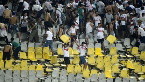 Police arrested the fans after they carried out violence following a Zamalek vs. al-Ahli football game during the CAF Champions League in Tripoli