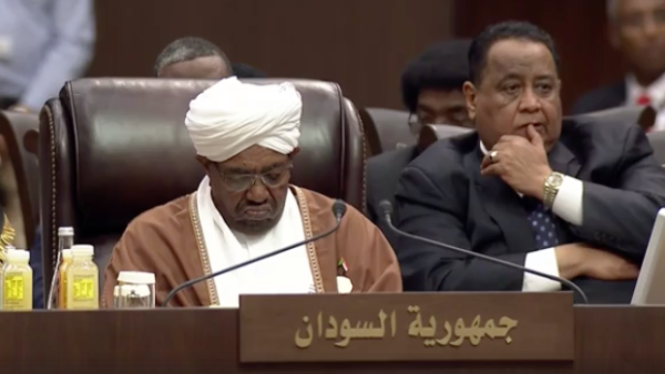 Omar al-Bashir, President of Sudan, at the Arab League summit in Jordan, 29 March 2017. 
