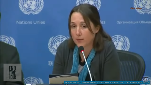 Bartlett makes her controversial comments on December 9 (screenshot)