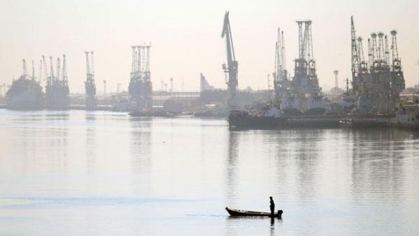 An Iraqi waterway nearby oil fields (AFP/FILE)