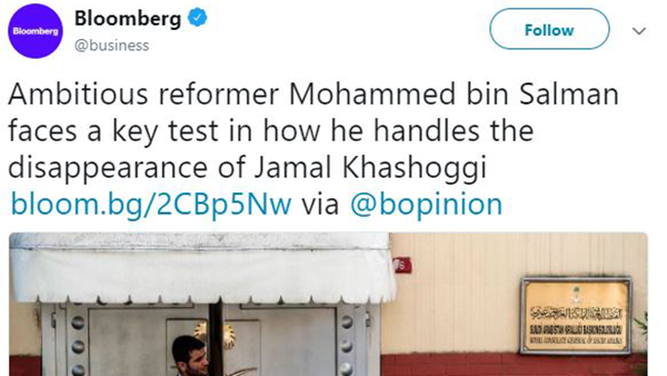 Bloomberg's Twitter