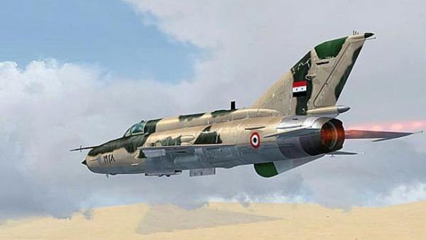 طائرة قتالية من سلاح الجو السوري