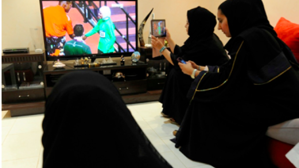 We all know the mixed messages women get from TV and other media can be hilarious (do real women actually wear high heels that often?).  Ramadan TV specials only increase the fun.  Yalla.  (AFP/File)