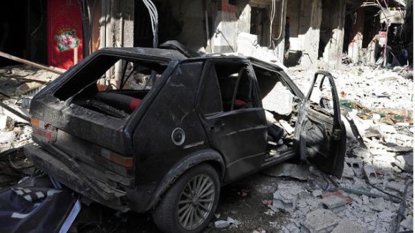 A car bomb has killed at least twenty people in Rankus, a town 30 kilometers north of Damascus. The attack is the latest in a series of deadly bombings in Syria. (Image credit: AFP)

