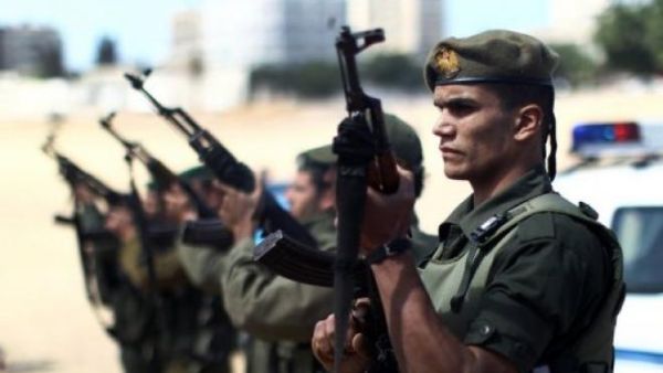 Hamas security forces on guard in Gaza City, 2013.  (AFP/File)