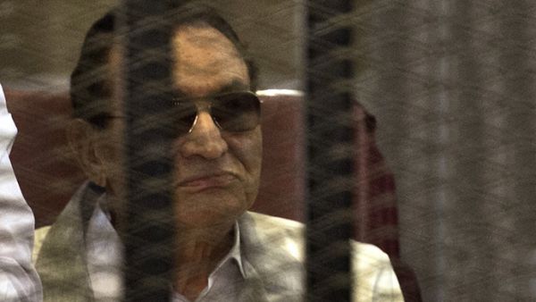 A Cairo court on Saturday sentenced Egypt's ex-president Hosni Mubarak to 3 years prison on corruption charges.  (AFP/Khaled Desouki)