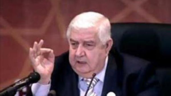 وزير الخارجية السوري وليد المعلم