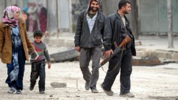 مقاتل من المعارضة في الشيخ سعد/شمال/أ.ف.ب