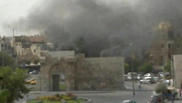 صورة عن الفيسبوك لتفجير باب توما