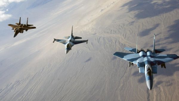 طائرات مقاتلة تابعة للتحالف الدولي