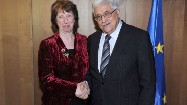 Palestinian Presidents meets with European Union Foreign Policy Chief Catherine Ashton on Thursday ahead of peace talks