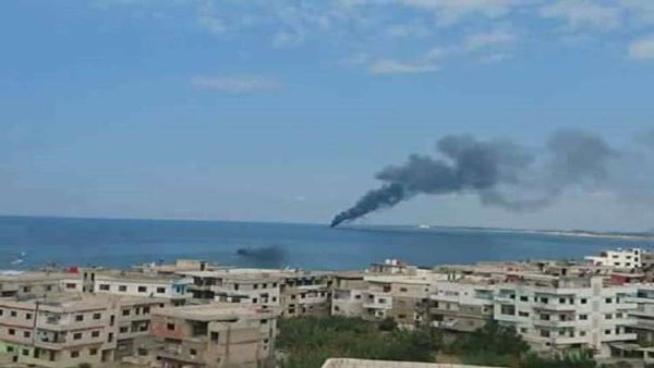 انفجار أنبوب غاز في عرض البحر بالقرب من مدينة بانياس