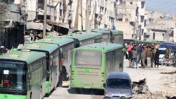 دفعة من مسلحي "برزة" تغادر الحي الدمشقي باتجاه إدلب
