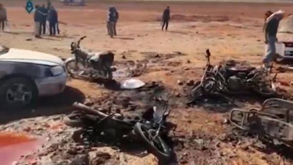 تفجير انتحاري تبناه تنظيم الدولة الاسلامية الجمعة، واستهدف محيط مدينة الباب السورية