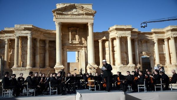 الحفل الموسيقي في تدمر السورية 