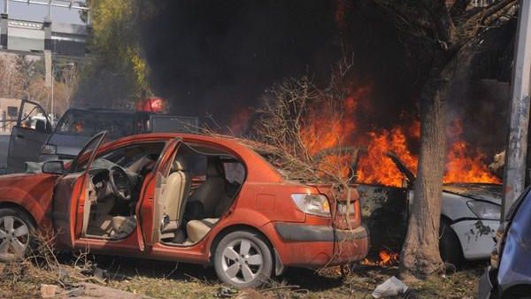 تفجير سيارات مفخخة في دمشق/ ارشيفية