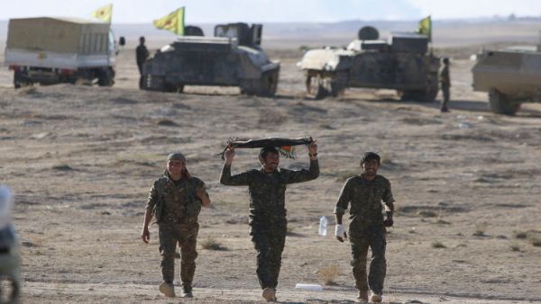 مقاتلون أكراد شمال سوريا ارشيفية