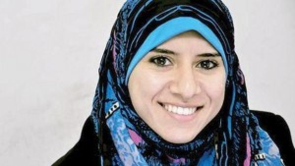 Israa Al-Mudallal, 23, will represent Gazan organization Hamas to foreign press. Israa Al-Mudallal, 23, will represent Gazan organization Hamas to foreign press.