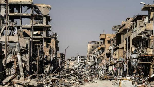 دمار في مدينة الرقة/ أرشيفية