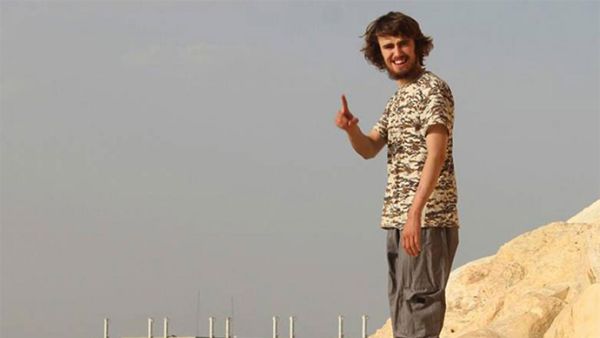 Jack Letts, in a picture he posted on Facebook, near the Tabqa Dam in Syria. (Facebook)