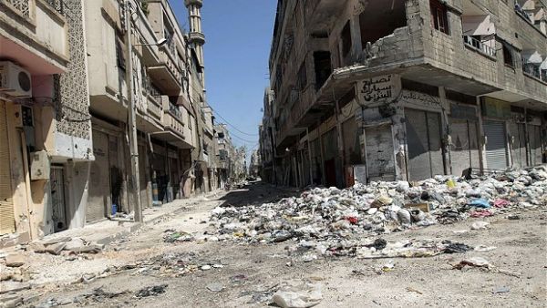 Mass destruction in the Syrian city of Homs, Syria. (AFP/ File Photo)
