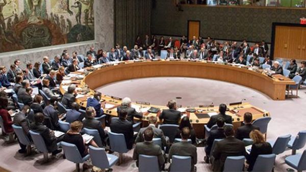 A United Nations Security Council meeting seen during voting on December 23, 2016 (AFP)