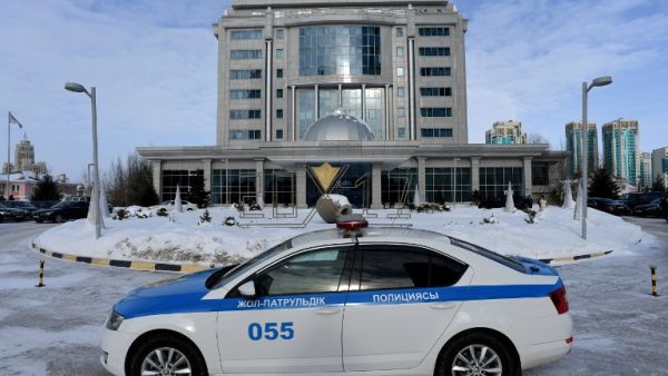 A view of Astana's Rixos President Hotel, the place that will host Syria peace talks, in Astana, on January 22, 2017. (AFP/Kiril Kudryatsev)