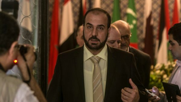Nasr al-Hariri, the head of the Saudi-based High Negotiations Committee (HNC), the main opposition group at attending Syria talks in Geneva. (AFP/File) 
