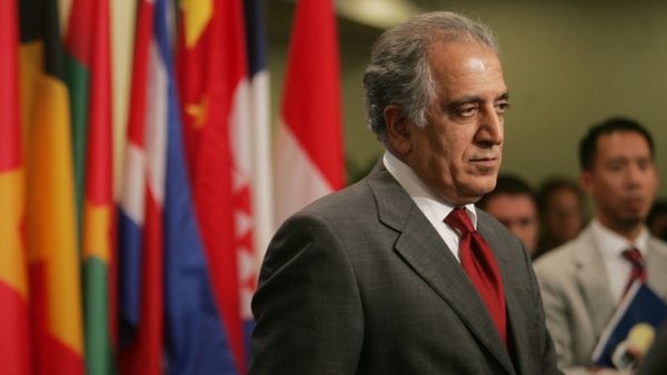 U.S. special envoy for peace in Afghanistan, Zalmay Khalilzad meet Taliban’s top political leader in Doha. (AFP/ File)