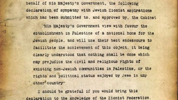 Today marks one hundred years since Britain signed a declaration that ultimately led to calamitous effects. Although the original motives behind the Balfour Declaration were to some extent understandable, its impact went far beyond the original scope of the letter.