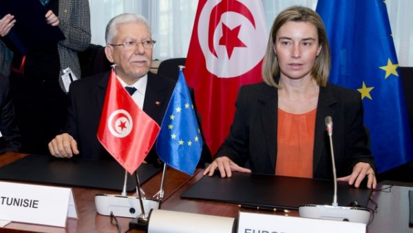 Taieb Baccouche, Tunisian Minister for Foreign Affairs and Federica  Mogherini, High Representative of the EU for Foreign Affairs and Security Policy. (EU) 