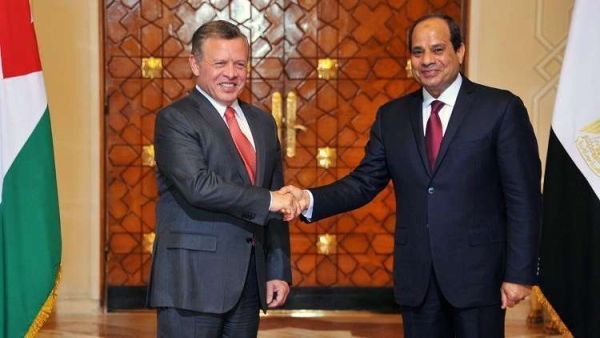 الرئيس المصري، عبد الفتاح السيسي، والعاهل الأردني، الملك عبد الله الثاني بن الحسين، في القاهرة