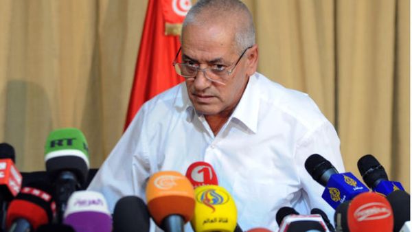 Tunisian mediator and Secretary General of the Tunisian General Labor Union (UGTT) Houcine Abbassi speaks during a press conference (Image credit: AFP)