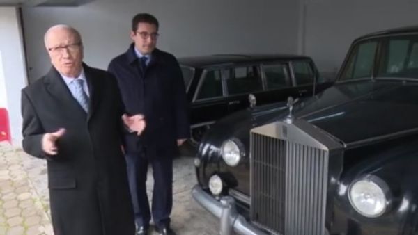Tunisian President Essebsi gets serious about cars (screenshot)