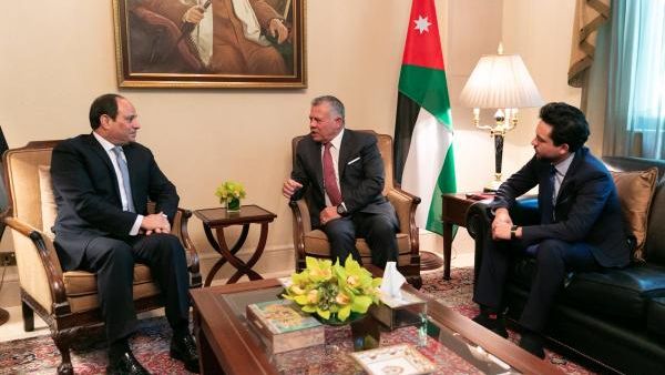 الرئيس المصري عبد الفتاح السيسي والعاهل الأردني الملك عبد الله الثاني