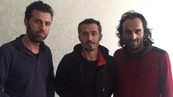 Rauf Maltas (31), photojournalist Onur Coban (36) and cameraman Kenan Yesilyurt (26) have been freed. (Twitter)