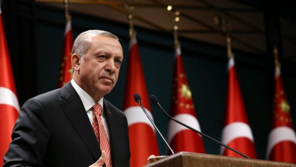 Turkish President Recep Tayyip Erdogan addresses people demonstrating against the military coup attempt in Turkey in Ankara, Turkey on July 24, 2016. (AFP/Yasin Bulbul) Turkish President Recep Tayyip Erdogan addresses people demonstrating against the military coup attempt in Turkey in Ankara, Turkey on July 24, 2016. (AFP/Yasin Bulbul)