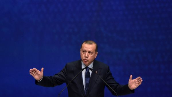 Erdogan sai he was 'very happy about the news that a conclusion int he battle of Mosul in being reached'. (AFP) 