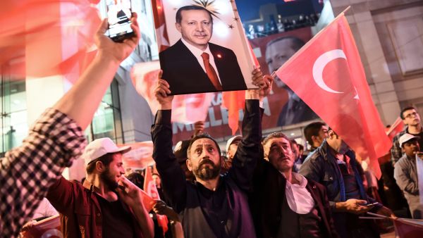 Trump also congratulated Erdogan over the Yes win in the constitutional referendum on Sunday. (AFP)