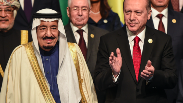 Turkey and Saudi intends to work closely to intensify defense forces. /AFP