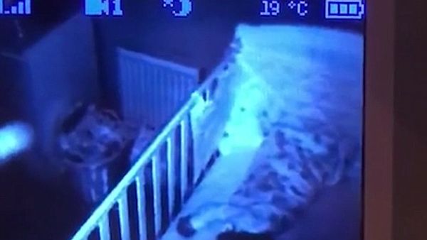 Stephen Armstrong saw the 'orb' above his daughter's cot in Blyth, Northumberland. (Screenshot)