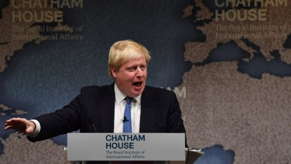 British Foreign Secretary, Boris Johnson speaks at Chatham House in central London, on December 2, 2016. (AFP/Ben Stansall)