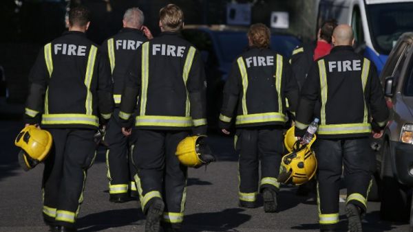 Over 200 firefighters attended the blaze in west London on Wednesday night (Adrian Dennis/AFP)