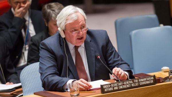 Stephen O'Brien, the UN under-secretary-general for humanitarian affairs and emergency relief. (AFP/File)