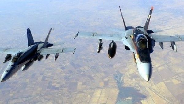 The US deployed jets over Hasakah Thursday, after regime jets attacked YPG positions (AFP/File)