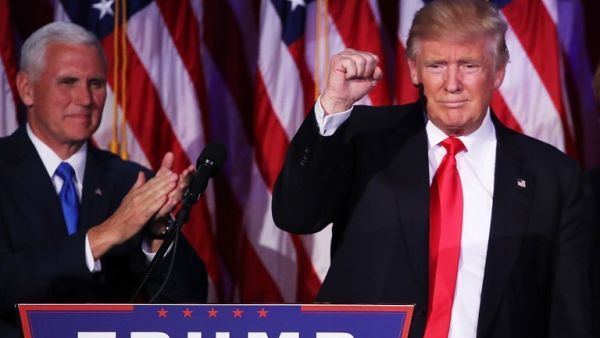 Trump's stunning victory deals a searing blow to Democrats, who hoped eight years after sending the first black man to the Oval Office they would break through the highest glass ceiling for women. (AFP/Mark Wilson)